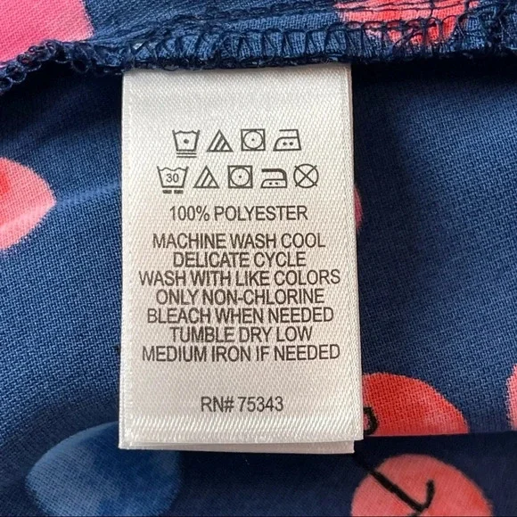 NWOT Cynthia Rowley Drop Waist Shift Dress Cherry Print Sz 2 - Picture 6 of 7